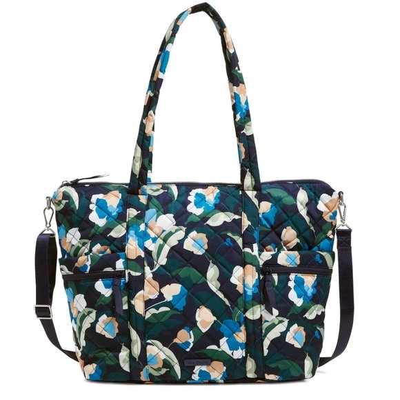 Vera Bradley Large Tote "immersed blooms" - Picture 1 of 2